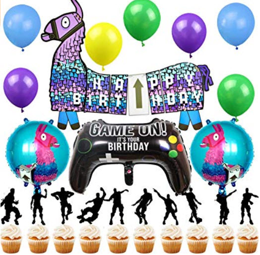 decoracion cumpleaños Fortnite